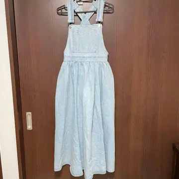 점프 스커트 오버롤 스커트 데님