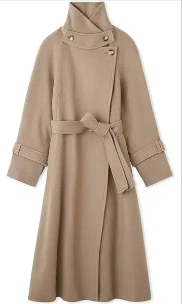 스나이델 울 캐시미어 스탠드 카라 코트