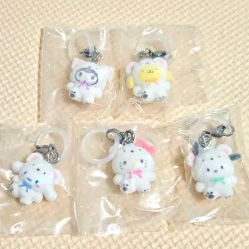 산리오 캐릭터즈 메지루시 액세서리 포근포근 스노우 5종 세트