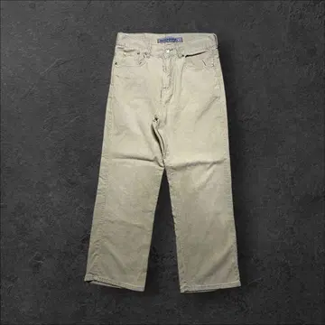 가는 골 코듀로이 팬츠 34/30 와이드 스트레이트 베이지 르꼬끄 골프