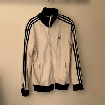 adidas 리브 편직 저지 S 화이트