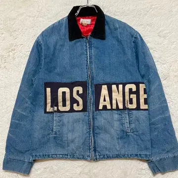 레어/블루블루 데님 자켓 블루종 와펜 S