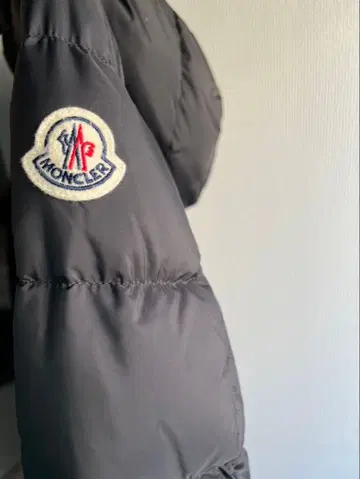 MONCLER 블랙 후드 부착 Gie 롱 다운 자켓
