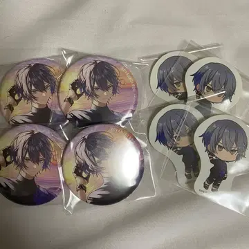 니지산지 코야나기 로우 바다의 집 복권 캔뱃지 스티커