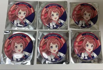 학마스 하나미 사키 하치케이시마 파라다이스 콜라보 캔뱃지 x 6