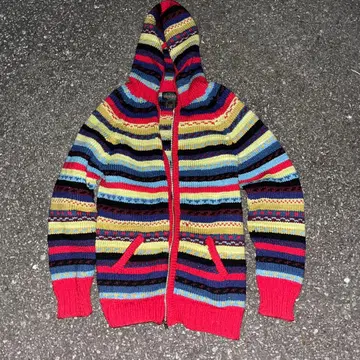 새상품급 ARTESANIA 후드 부착 니트 후드티