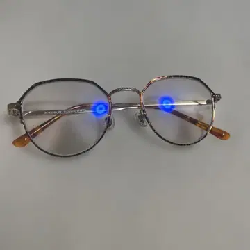 팔각형 실버 안경