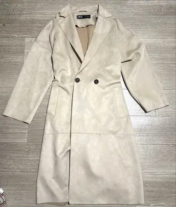 ZARA 자라 아이보리 벨트 코트