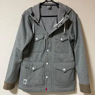 참스 후드 부착 아우터 그레이 ( M )