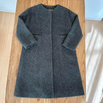 리제타 울 100% 이탈리아 스바루피노사 원단 노카라 코트