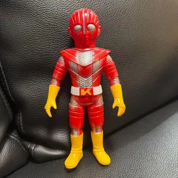 로봇 형사 특촬물 피규어 빨간색과 옐로우 컬러 약 23cm