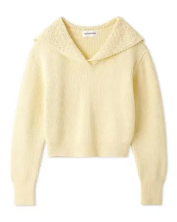 LILY BROWN 크로셰 칼라 세일러 니트