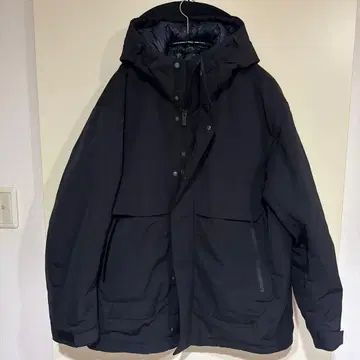 +J 하이브리드 다운 오버사이즈 파카