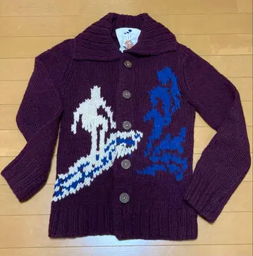 45rpm 울 가디건 카우친 보르도