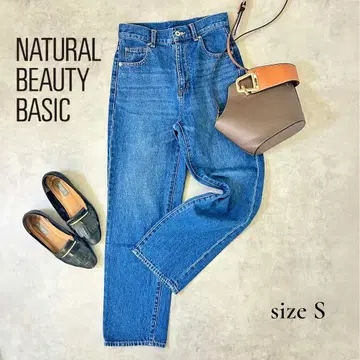 [ 새상품급 ] NATURAL BEAUTY BASIC 하이웨스트 데님 S