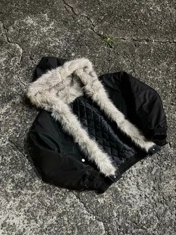 퍼 후드티 퍼 자켓 y2k 헤이세이 fur 그런지 펑크