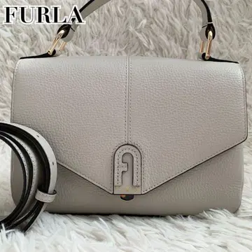 새상품 미사용 훌라 현행 숄더백 다프네 가죽 아치 로고