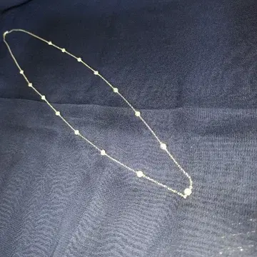 [SILVER925] 스테이션 다이아몬드 목걸이 80cm