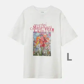 요루시카 태양 꽃 콜라주T셔츠 L사이즈