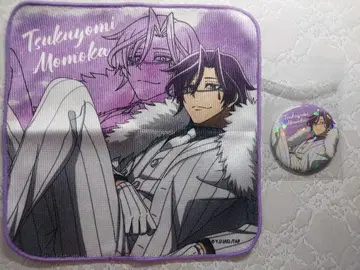 도원암귀 이치방 플라자 토우카 츠키요미 캔뱃지 타월