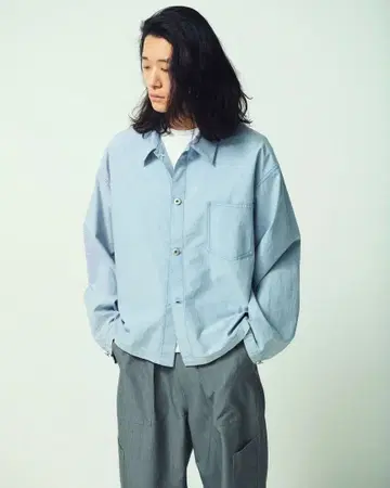 RHYTHR 1stTYPE FADED SHIRT-JACKET L