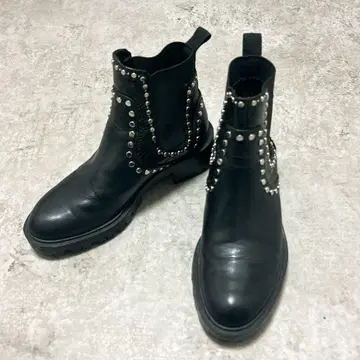 ZARA 스터드 사이드 고어 부츠