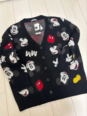 완판 미사용 새상품 아베일 Disney 미키 가디건 L