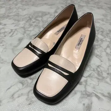 104 새상품 BENEBIS 21.5cm E 천연 가죽 스웨이드 일본제