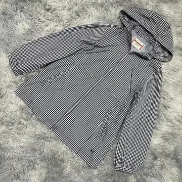 McGREGOR 깅엄 체크 후드 부착 자켓 네이비 x 화이트 M