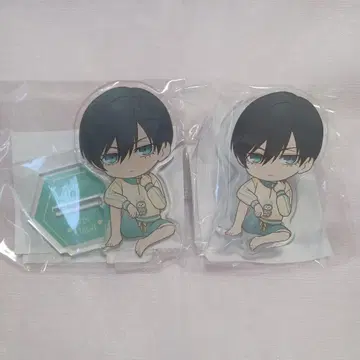 블루 록 이토시 린 터콰이즈 아크릴 클립 & 아크릴 스탠드 2점