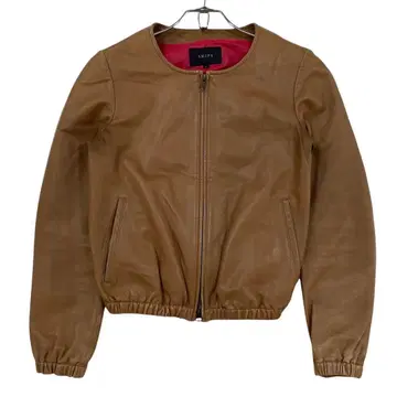 SHIPS 양가죽 가죽 자켓 여성용 S 라이트 브라운 계열