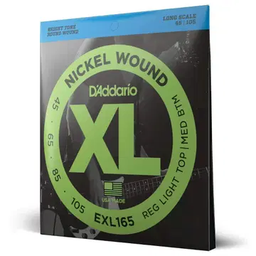 [ 2개 ] D'Addario EXL165 일렉 베이스 줄 45-105