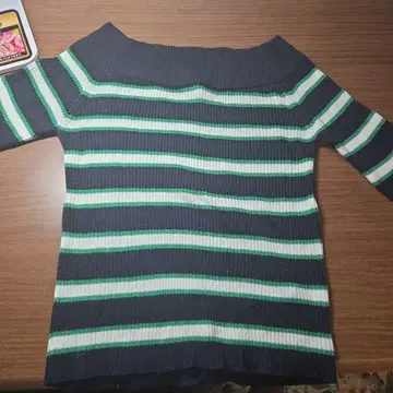 Doublet cus 오프숄더 리브 니트 M