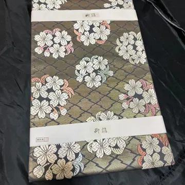 화려한 꽃무늬 후쿠로 오비