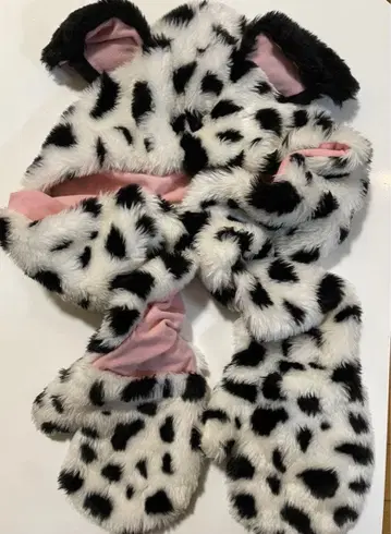 101마리 달마시안 팬캡 장갑 포함 머플러