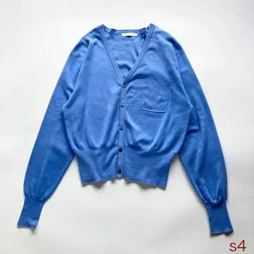 ( s4 ) 갤러리 바이 니트 가디건 코튼 블루 size F