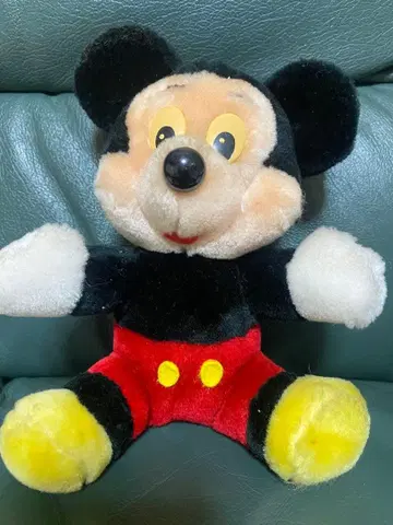 레어 빈티지 미키 봉제 인형 마스코트