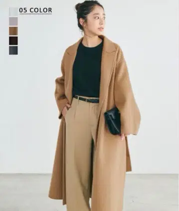 베이스먼트 온라인 리버 롱 코트 베이지 F