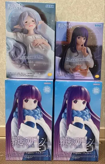 장송의 프리렌 피규어 4개 세트.