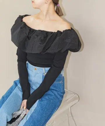 U by spick and span 시어 도킹 니트