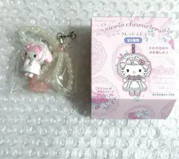 새상품 산리오 시크릿 스트랩 마이멜로디 화이트 프릴 디자인