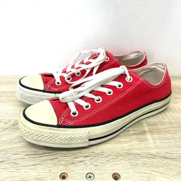 컨버스 올스타 로우컷 스니커즈 빨간색 25cm