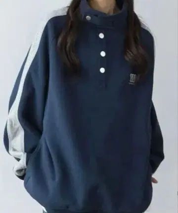 트레이닝복 저지 네이비 컬러 라인