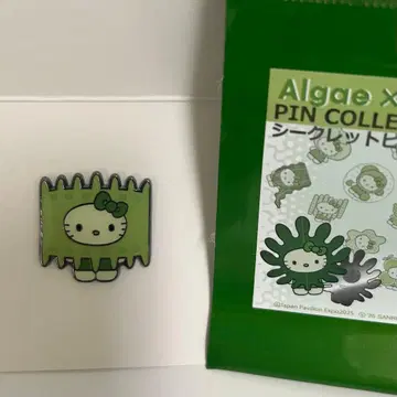 오사카 간사이 만박 일본관 조류 키티 시크릿 핀 배지