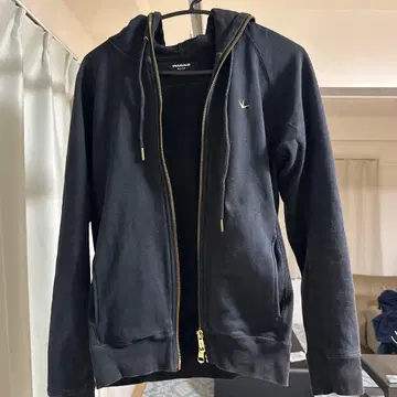 블랙 후드 부착 트레이닝복 팬츠 세트