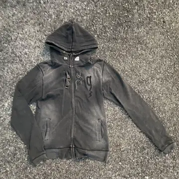 y2k 갸루 롱 기장 기믹 풀 집업 후드티