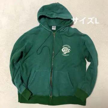 Calee 집업 후드티 일본제 그린 구제 의류 아메카지