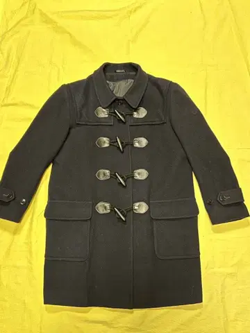 더플 코트 다크 네이비 울 100%