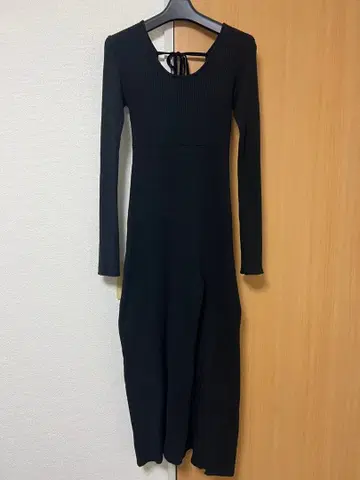 ACLENT 니트 원피스 백리본