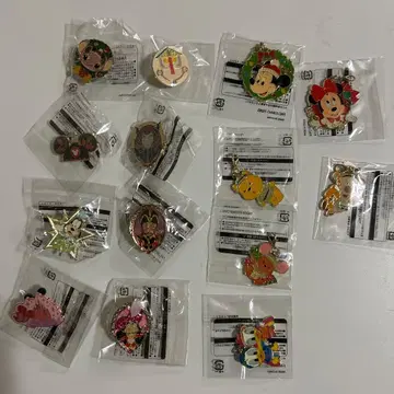 디즈니 리조트 핀 배지 참 세트 TDR